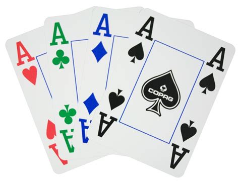 4 Color Poker Deck Cards