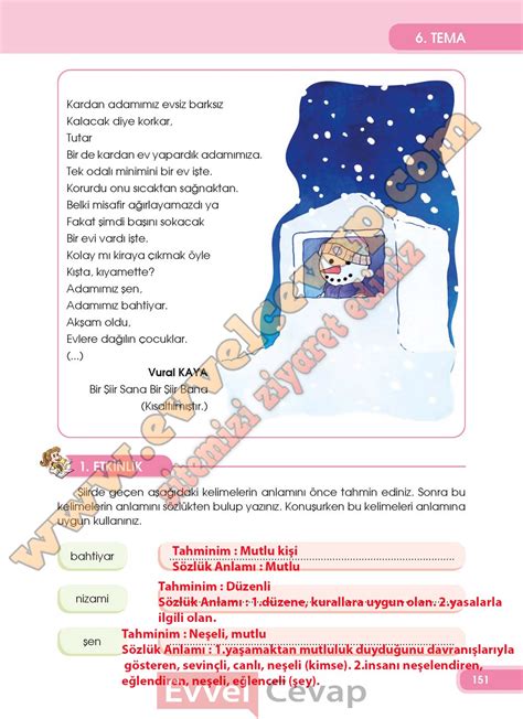 4 sınıf türkçe kitabı sayfa 152