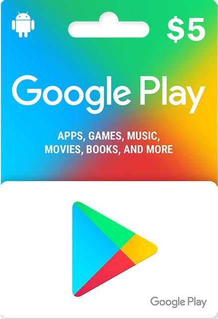 5 Dollar Google Play Card Online