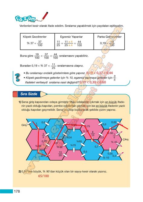 5 sınıf matematik ders kitabı cevapları evvel cevap