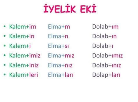 5 sınıf türkçe iyelik eki konu anlatımı