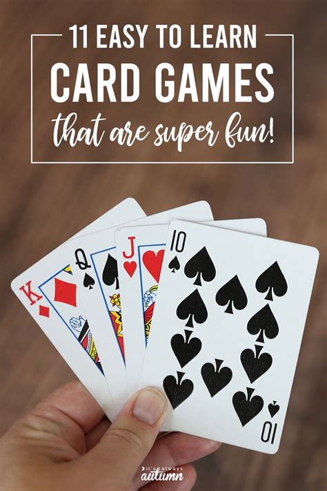 52 Card Games For Adults