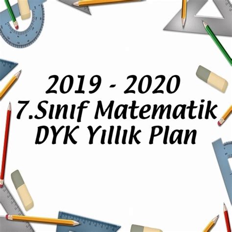 7 sınıf matematik kurs planı