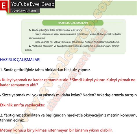 7 sınıf türkçe çalışma kitabı cevapları evvel cevap