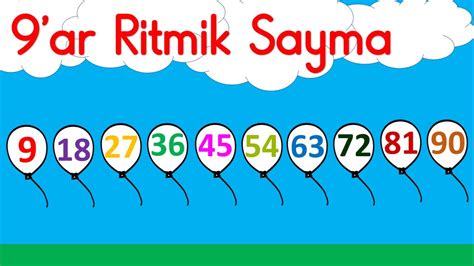 9 şar ritmik sayma