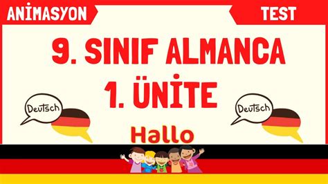 9 sınıf almanca kelimeler ve anlamları