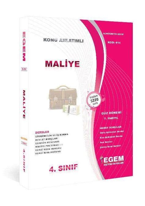 Aöf maliye kitapları