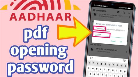 Aadhar Card Pdf Password Format