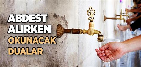 Abdest duaları okunuşu