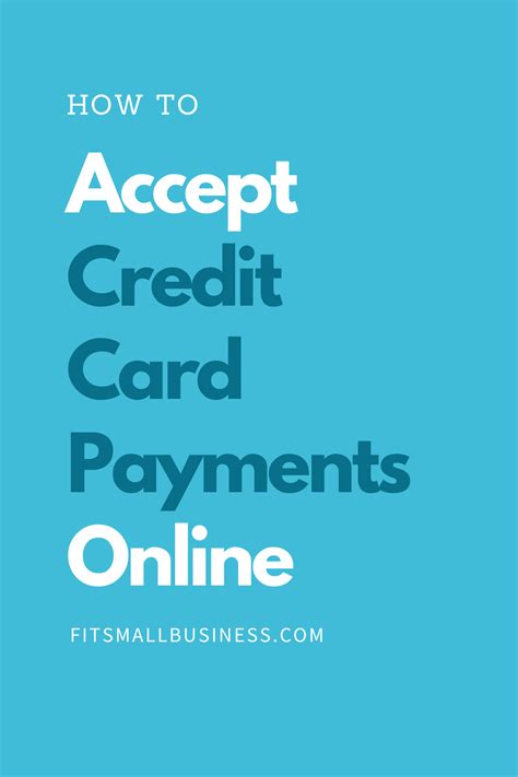 Accept Credit Cards Online