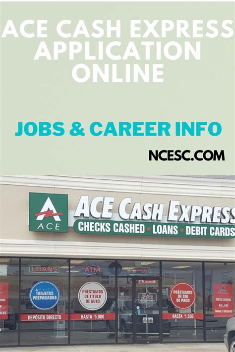 Ace Cash Express Job Application