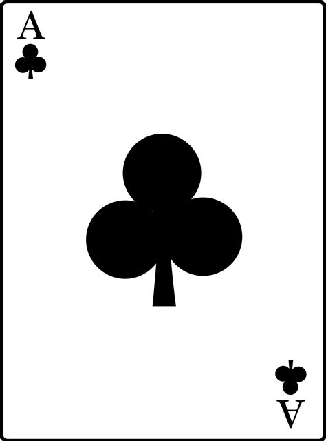 Ace Of Clubs Card