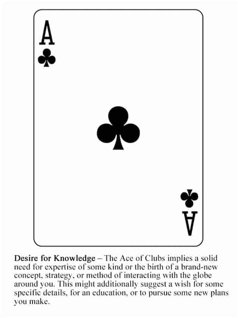 Ace Of Clubs Meaning