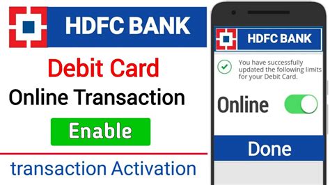 Activate Hdfc Debit Card Online
