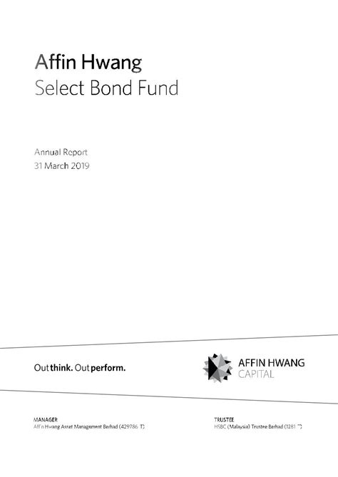 Affin Hwang Select Bond Fund
