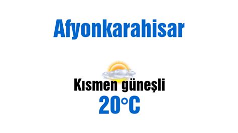 Afyonkarahisar 30 günlük hava durumu