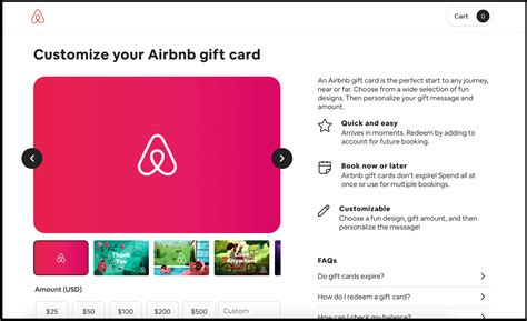 Airbnb Gift Card Physical