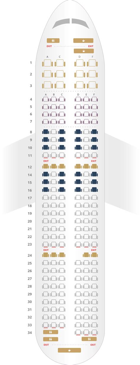 Airbus A321neo Seat Map