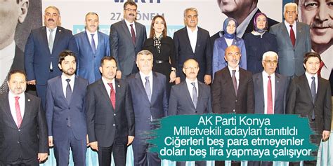 Ak parti konya milletvekili adayları 2018