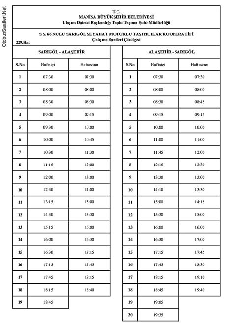 Alaşehir sarıgöl otobüs saatleri