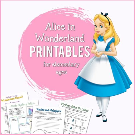 Alice In Wonderland Printable Crafts