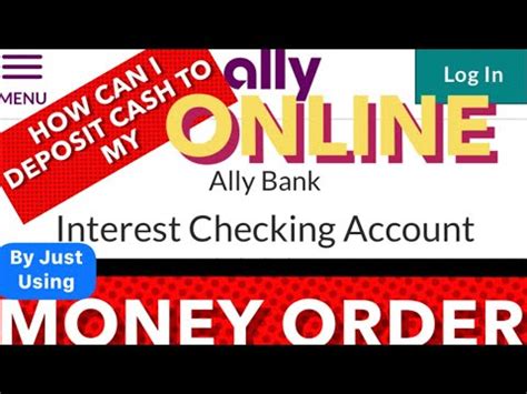 Ally Bank Deposit Money Order