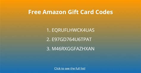 Amazon Online Gift Card Code