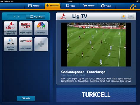 Android bedava lig tv izleme programı