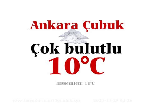 Ankara çubuk hava durumu 45 günlük