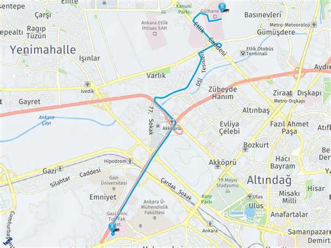 Ankara gazi hastanesi yol haritası
