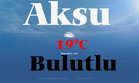 Antalya aksu hava durumu 90 günlük