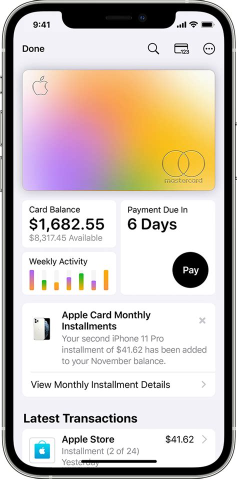 Apple Card Monthly Installments
