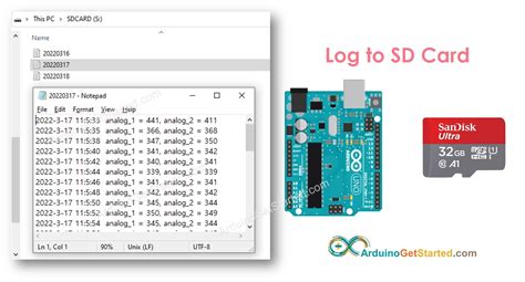 Arduino Data Log Time Stamp