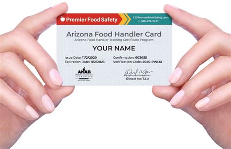 Arizona Food Handlers Card Ansi