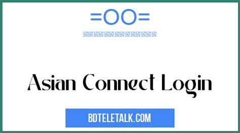 Asian Connect Login