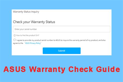 Asus Product Warranty Check