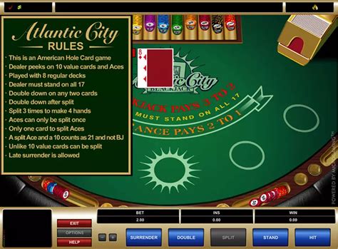 Atlantic City Blackjack Rules
