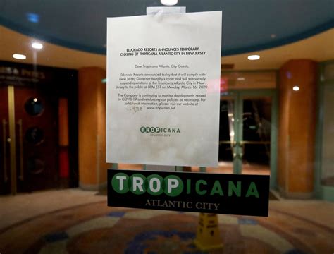 Atlantic City Casinos Closing Tropicana