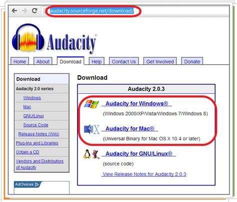 Audacity sourceforge net download windows