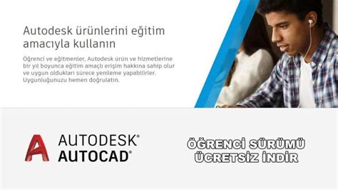 Autocad öğrenci sürümü indir