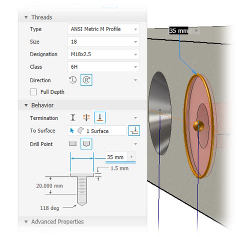 Autodesk Inventor Slotted Hole