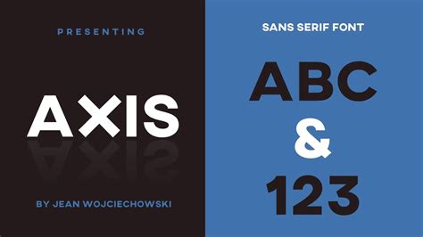 Axis font download