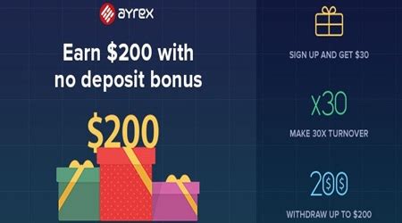 Ayrex 30 No Deposit Bonus Ayrex 30 No Deposit Bonus