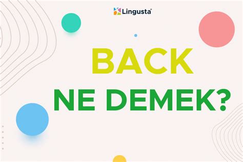 Back to back ne demek
