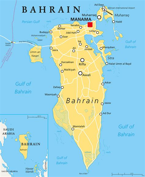 Bahrein Kaart