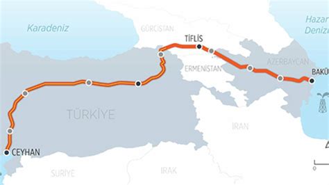 Bakü tiflis ceyhan ham petrol boru hattı