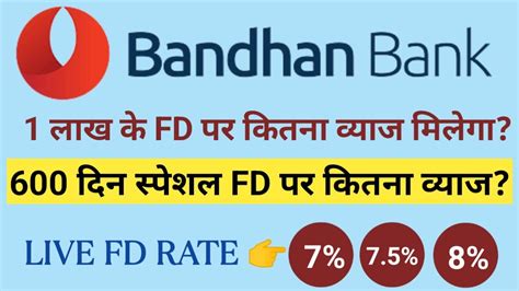 Bandhan Bank Fixed Deposit