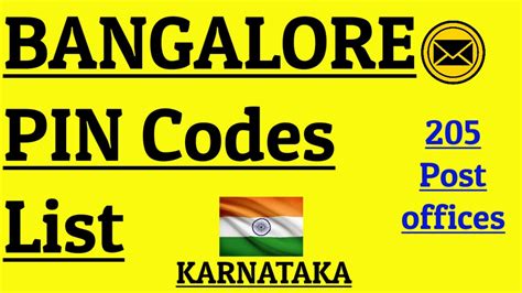 Bangalore Pin Code