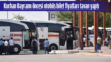 Batman otobüs bilet fiyatları