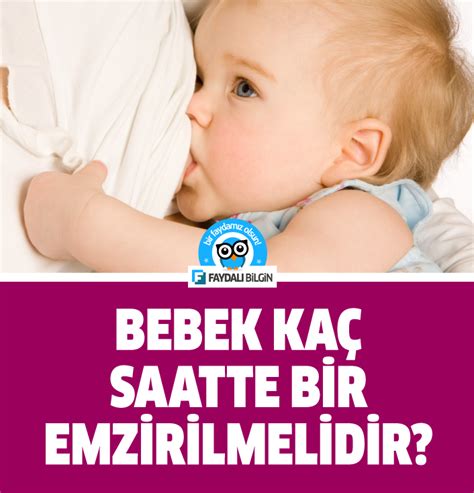 Bebek emzirme kaç saatte bir